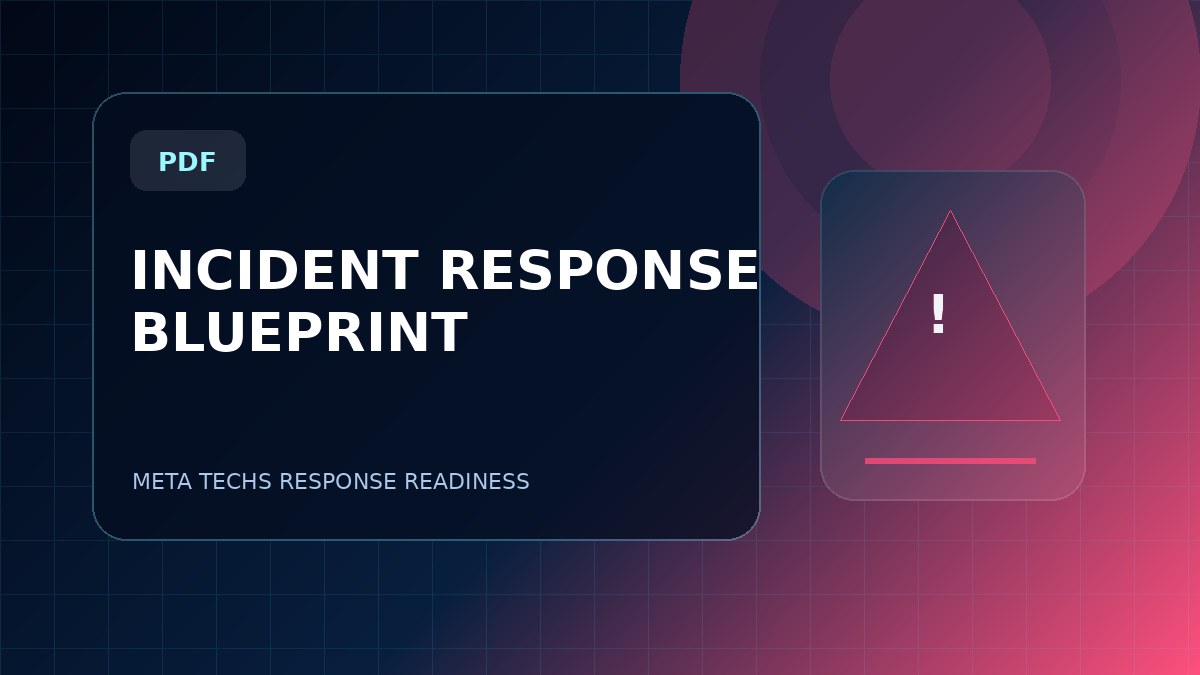 Incident Response Blueprint cover