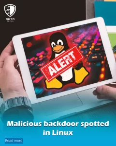 Malicious backdoor spotted in Linux